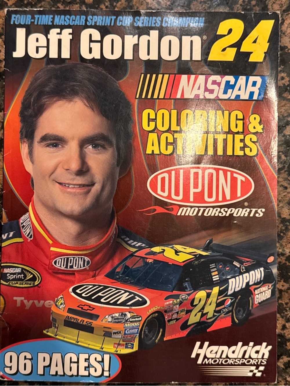 Nascar Nascar Jeff Gordon 24 Red Yellow Black Coloring & Activities